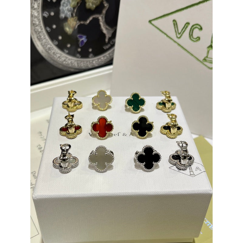 Rounded Quatrefoil Stud Earrings