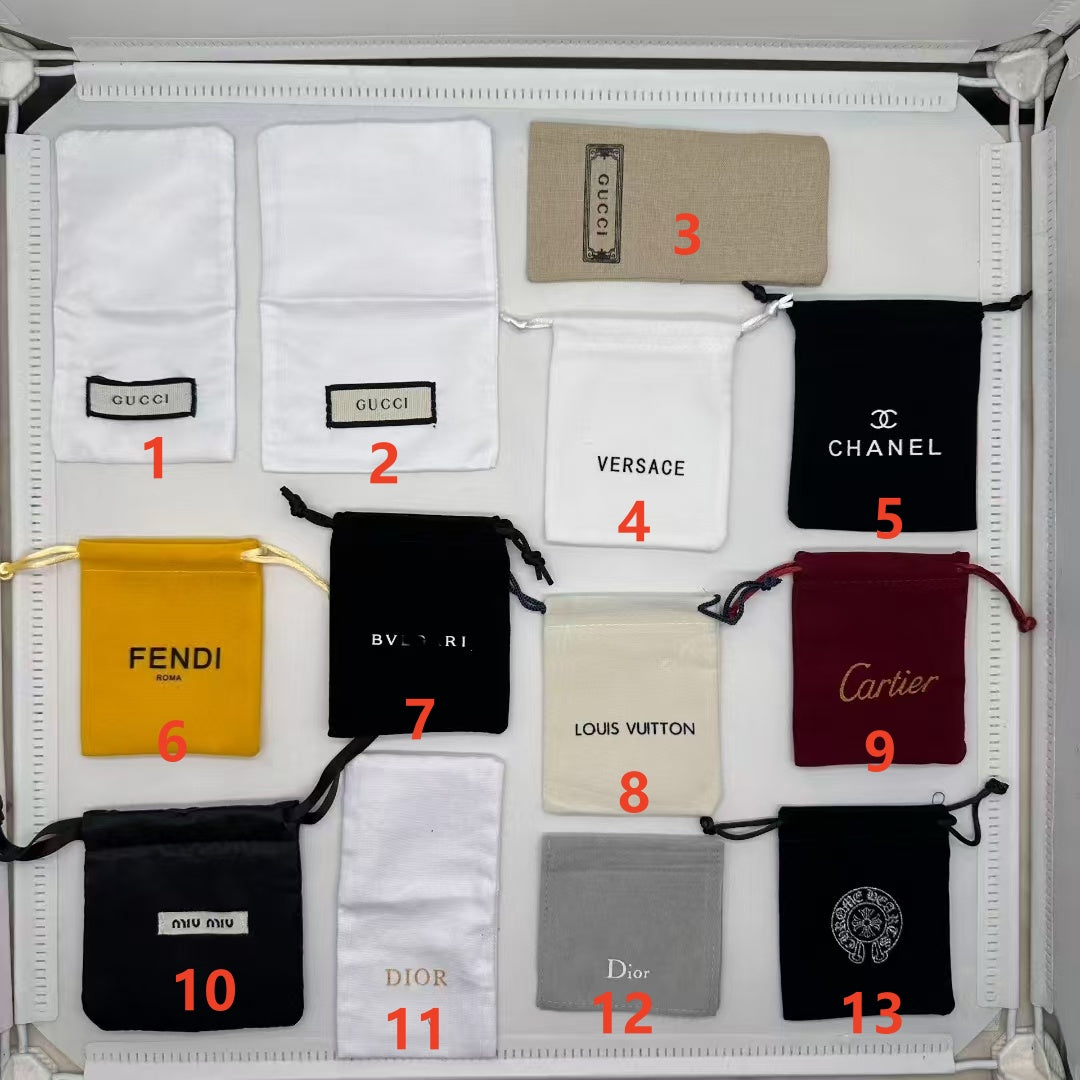 Bolsa de veludo personalizada