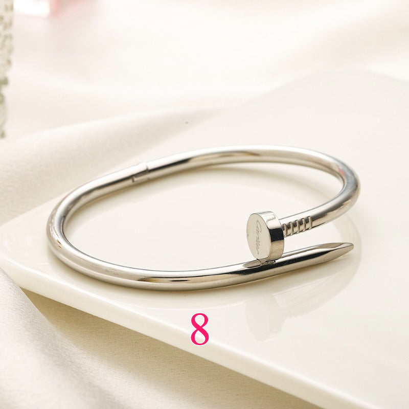 Bracelet jonc clou en acier inoxydable 304 - Options de style