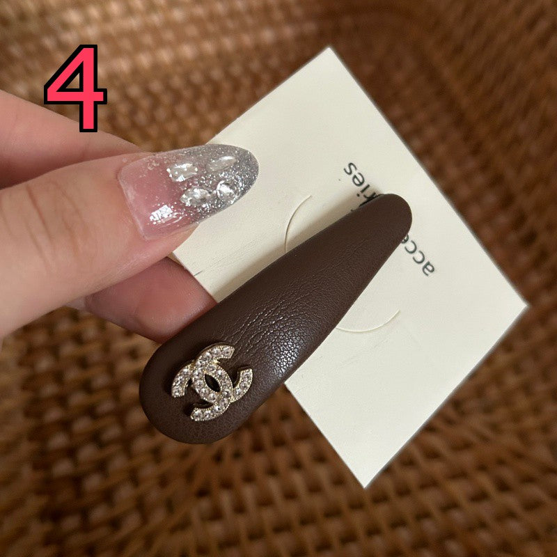 Decorative Hair Clip - Bow, Plaid and Emblem Options