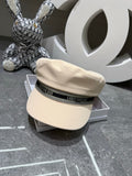 Gorra de panadero con banda de letras