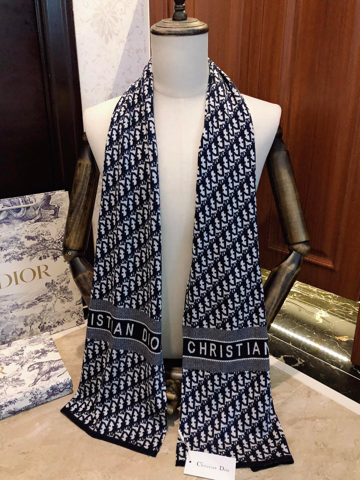 Monogram & Scenic Print Scarf - Style Options
