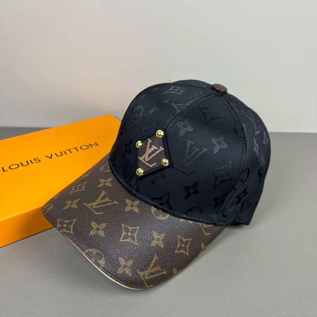 Monogram Baseball Cap with Contrast Brim