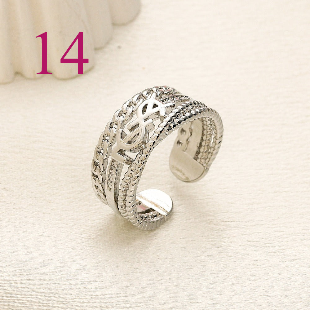 Open Adjustable Ring - Motif Style Options