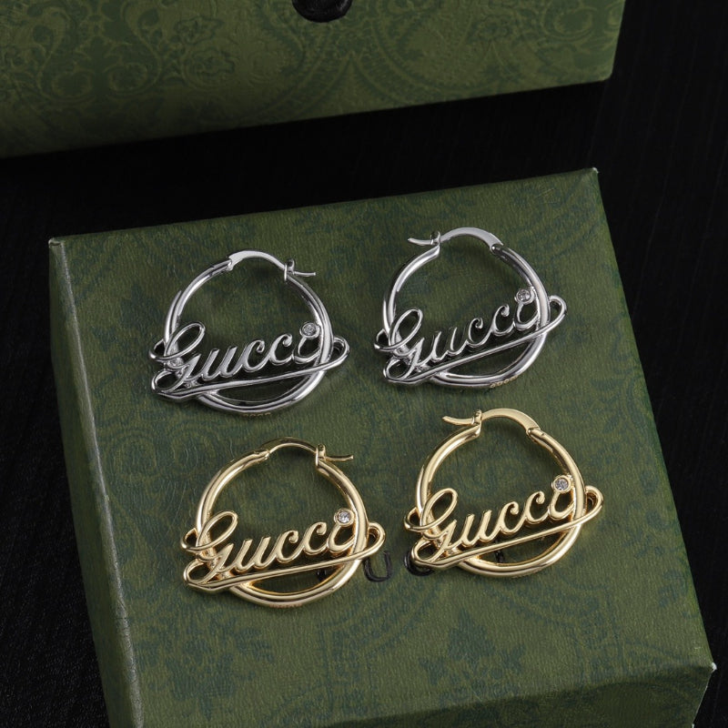 Oversized Interlocking-G Drop Earrings