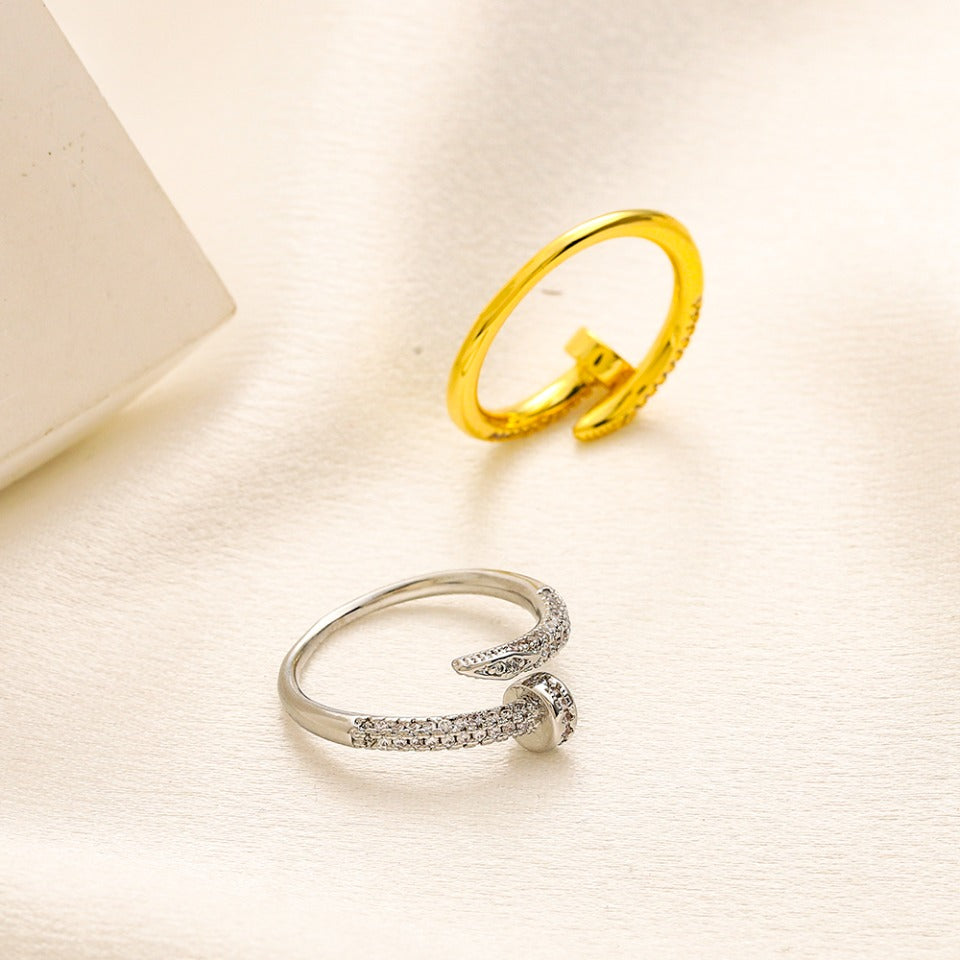 Pave Nail Wrap Ring
