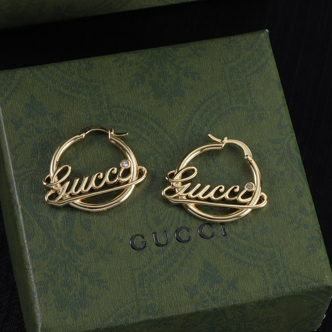 Oversized Interlocking-G Drop Earrings