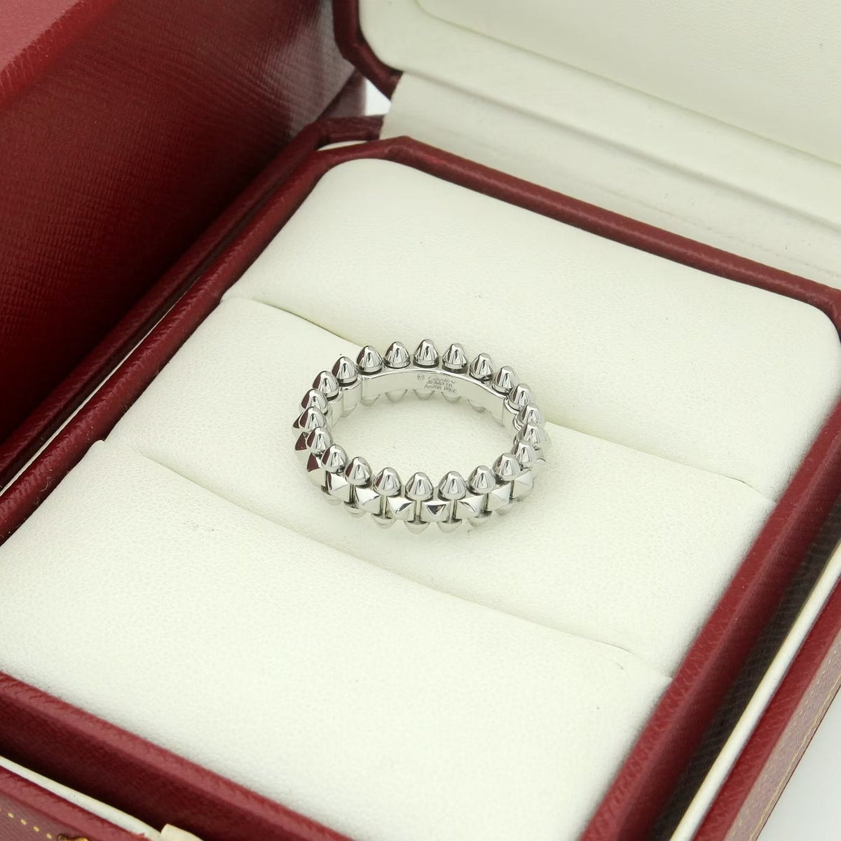 Stone-Accented Curb-Link Band Ring
