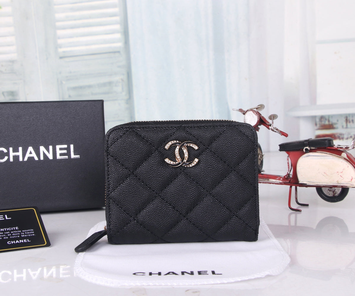 Diamond Quilted Zip Wallet 034