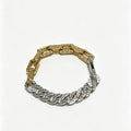 Two-Tone Mixed-Link Chain Bracelet