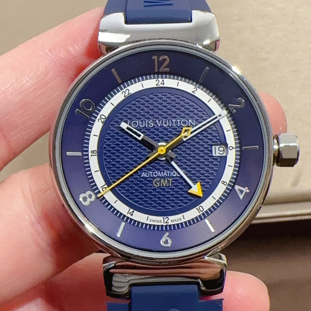 42mm Blue Dial Quartz Watch with Blue Strap 009