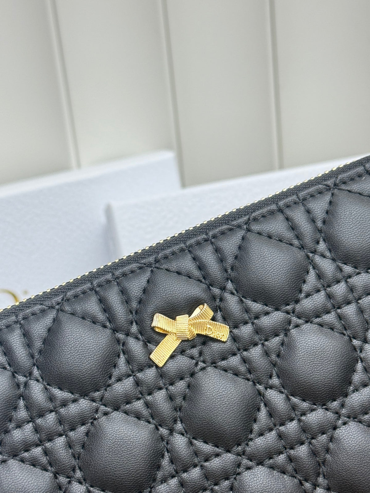Quilted Long Zip Wallet 036