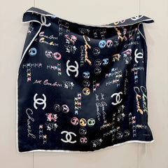 Jewelry Motif Square Scarf - 90 x 90 cm