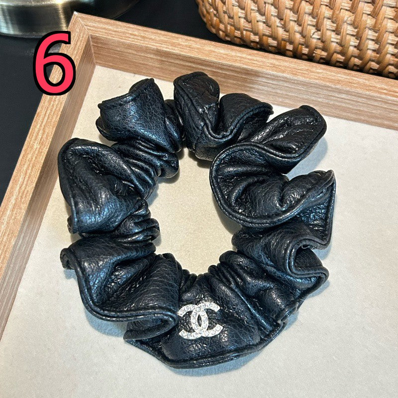 Decorative Scrunchie - Bow and Bead-Accent Options