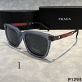 Bold Rectangular Sunglasses with Straight Browline