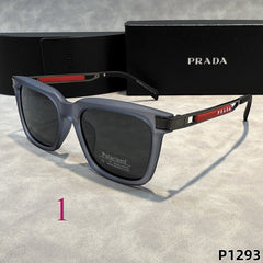 Bold Rectangular Sunglasses with Straight Browline