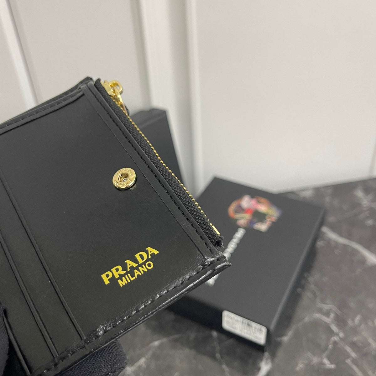 Triangle Emblem Flap Wallet 030