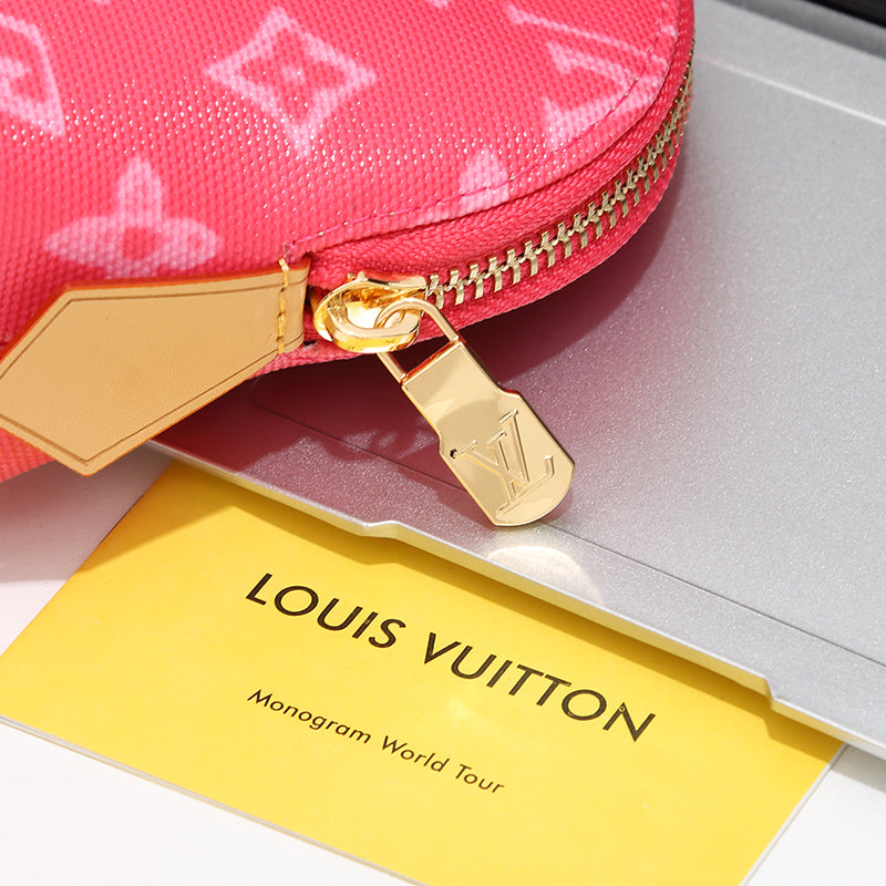 Monogram Zip Cosmetic Pouch 003