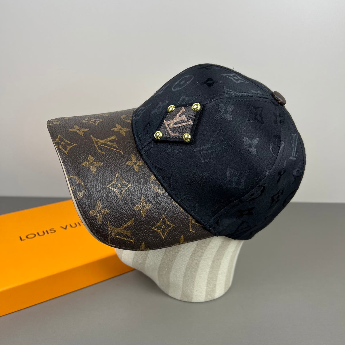 Monogram Baseball Cap with Contrast Brim