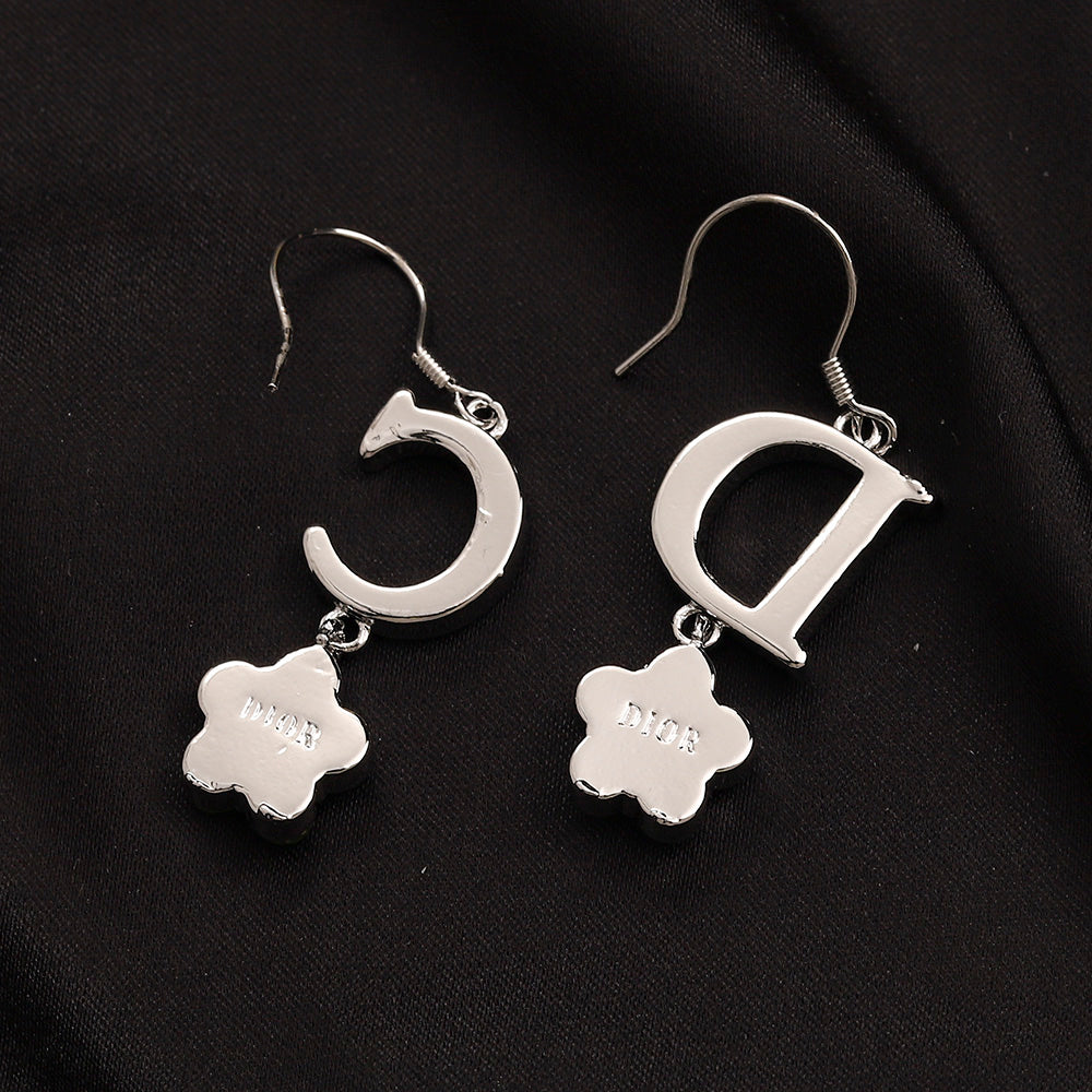 Alloy Floral Letter Earrings, Bracelet & Necklace Collection