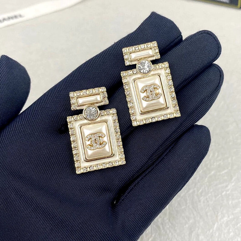 Rectangle Frame Drop Earrings