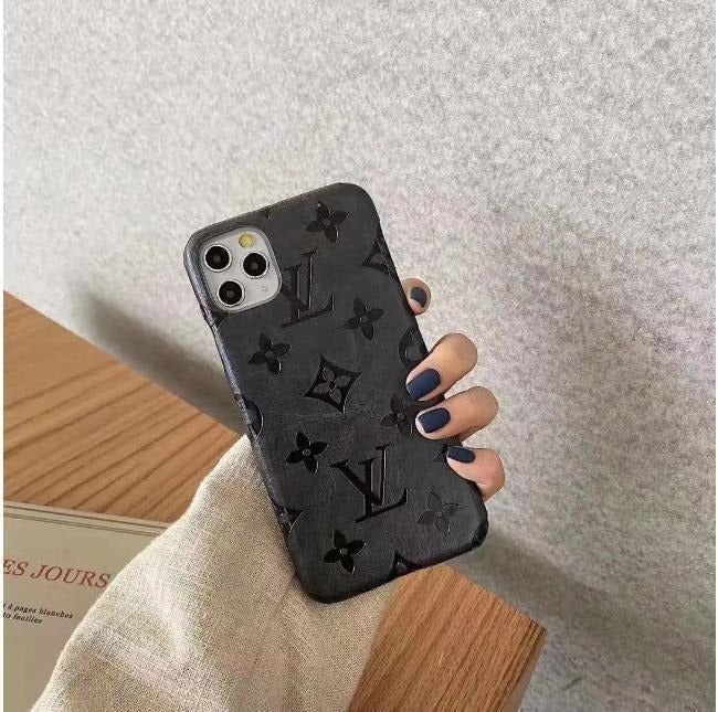 Colorful Raised Monogram Phone Case