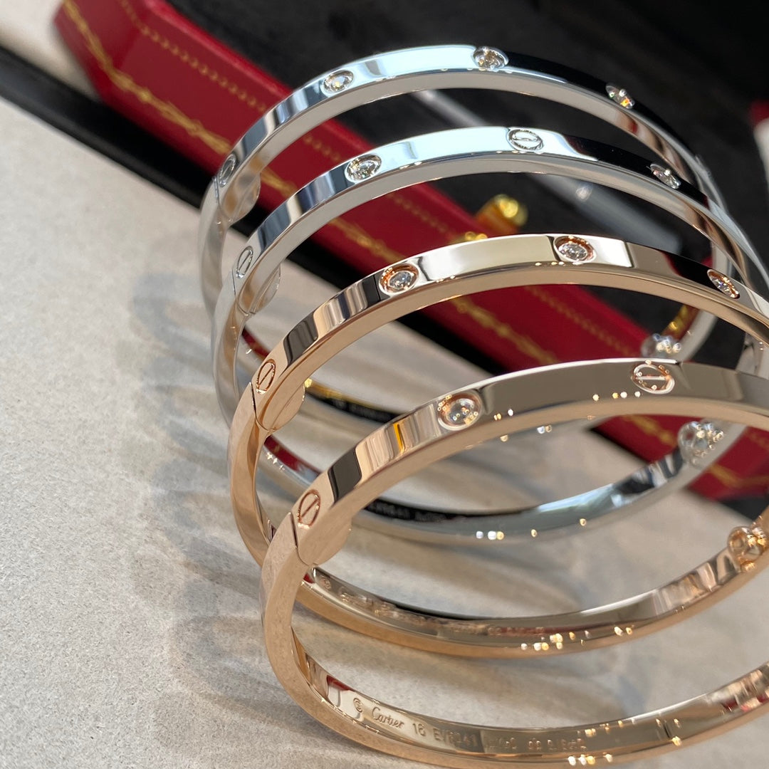 Polished Screw-Detail Bangle Bracelet