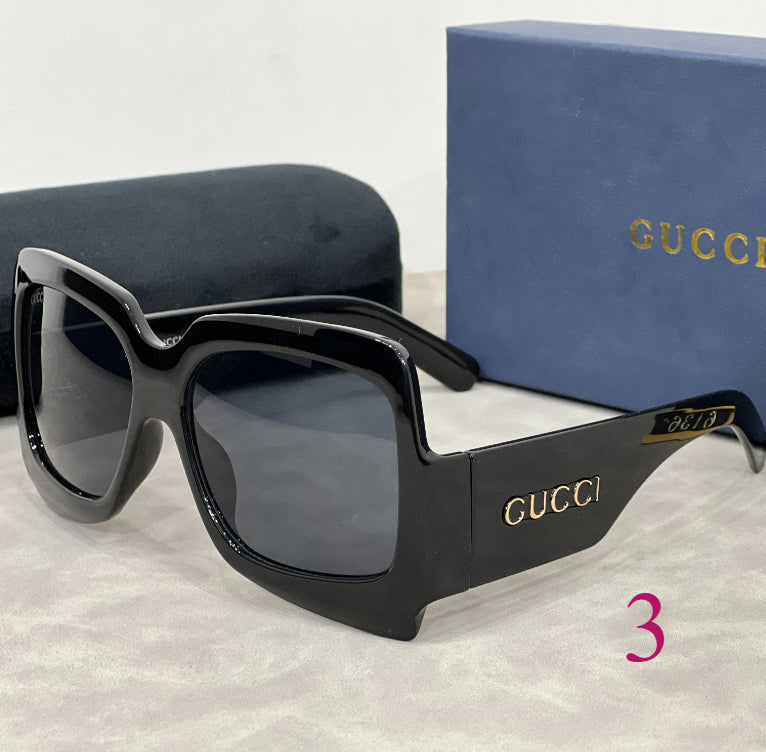 Gafas de sol de mariposa extragrandes con patillas anchas con logotipo