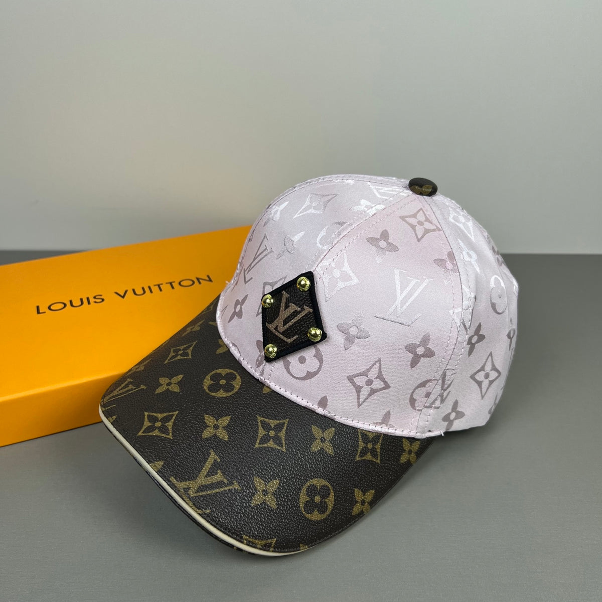 Monogram Baseball Cap with Contrast Brim