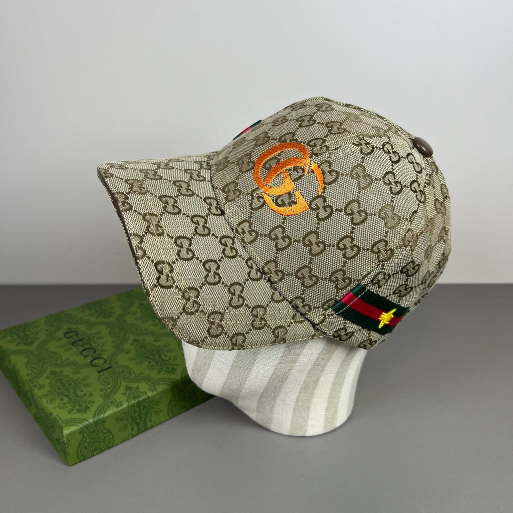 Petite casquette de baseball à monogramme avec emblème brodé