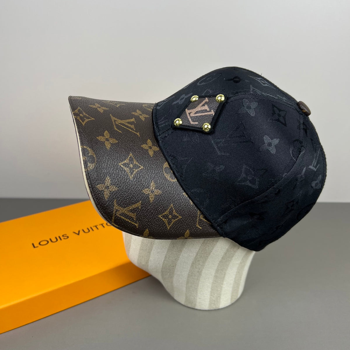 Monogram Baseball Cap with Contrast Brim