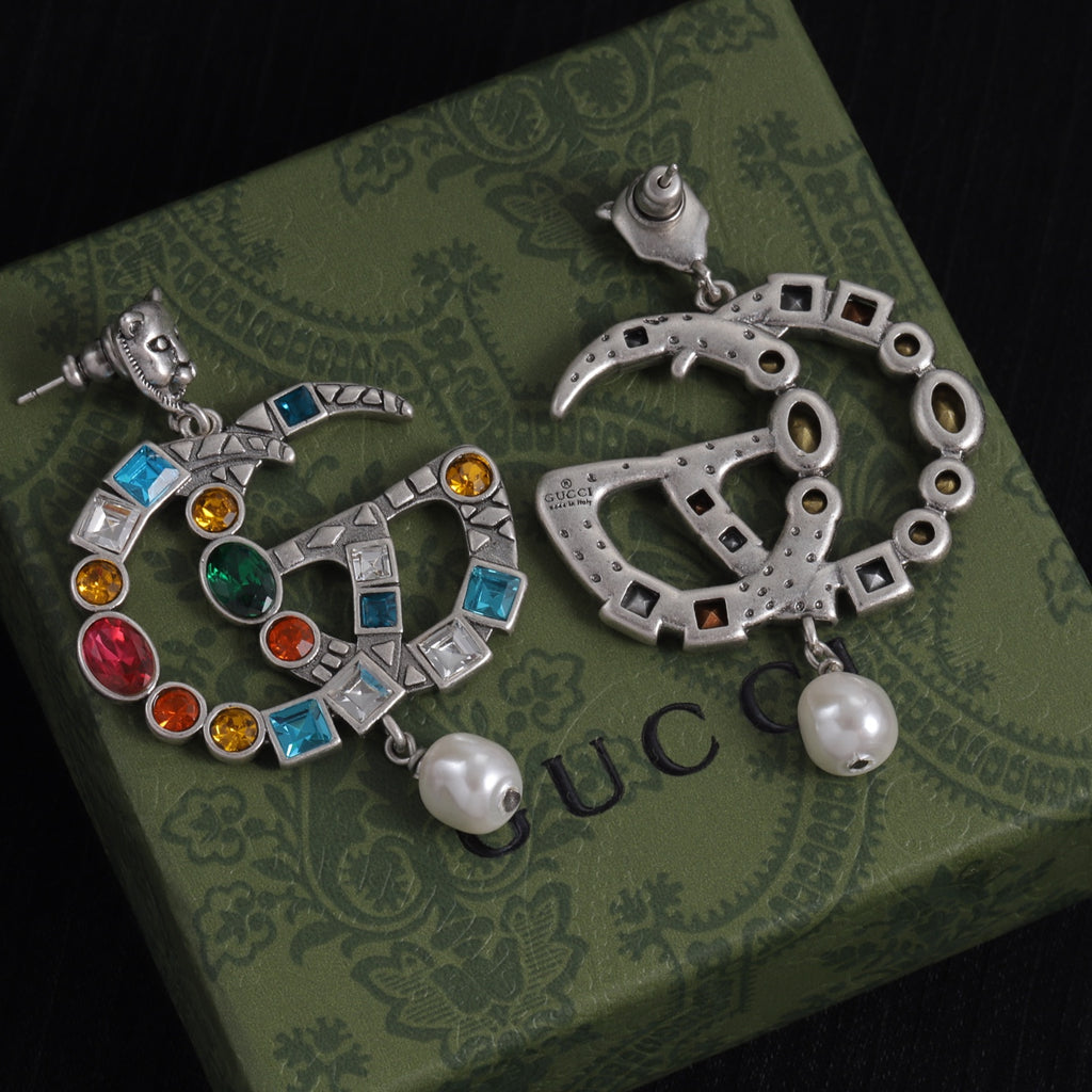 Oversized Interlocking-G Drop Earrings