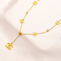 Collier pour station avec anneaux entrelacés en C et cercles ouverts, en acier inoxydable 304