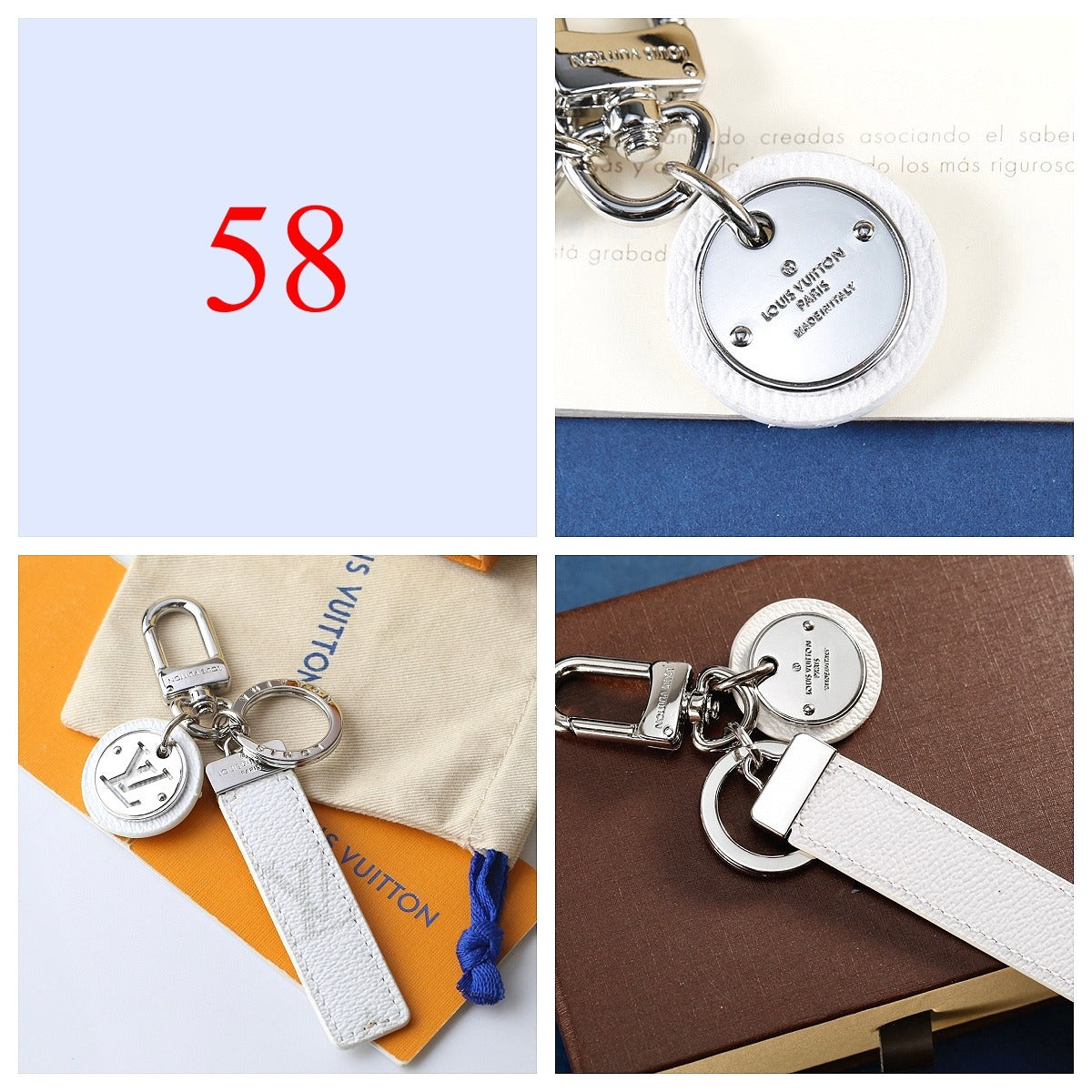 Heart & Flower Charm Keychain - Style Options
