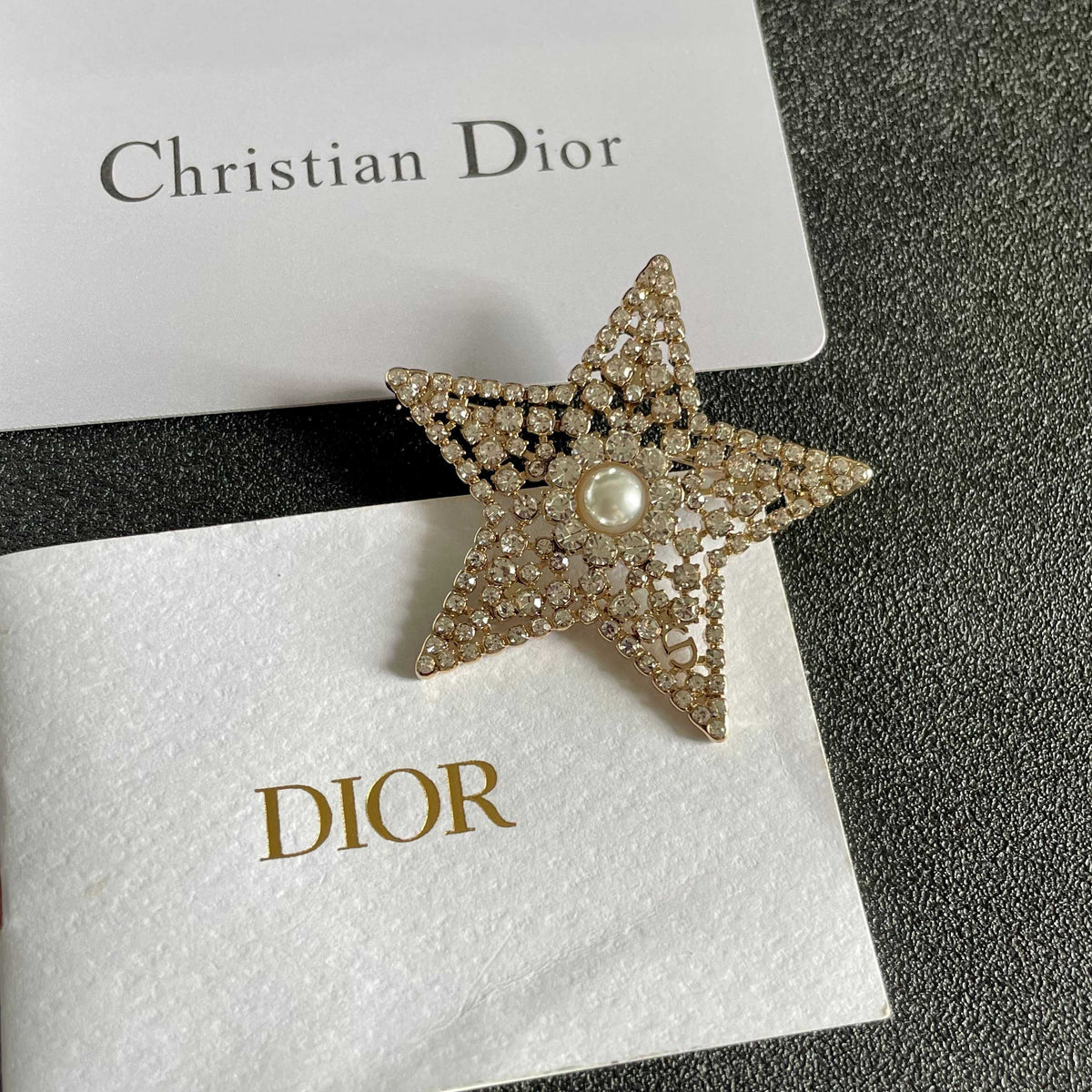 Star Brooch with Stone Accents