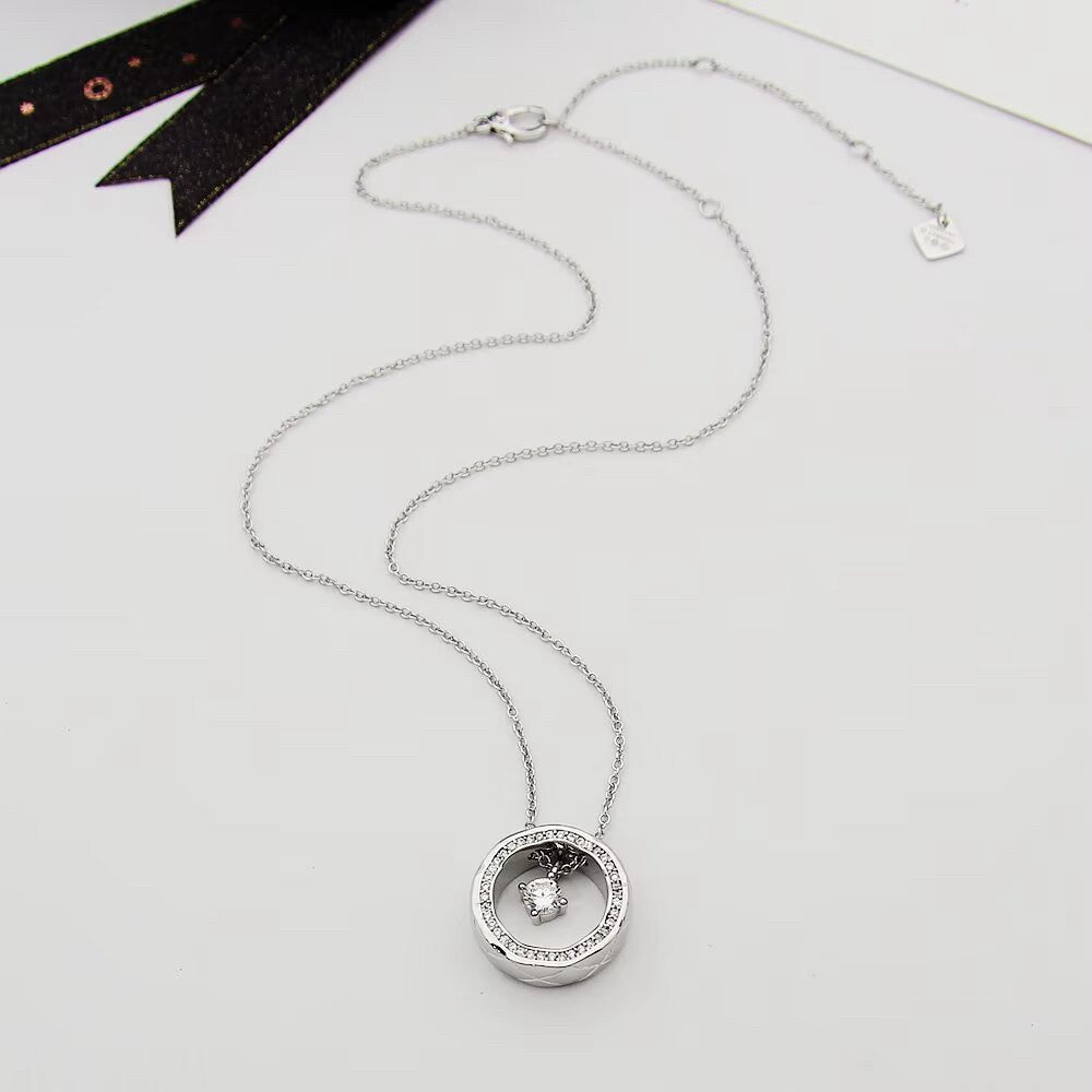 Open-Circle Pendant Necklace