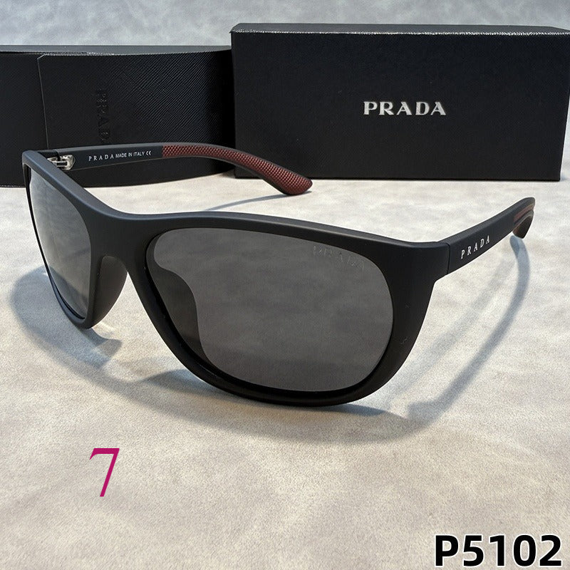 Wraparound Oval Sunglasses with Broad Frames