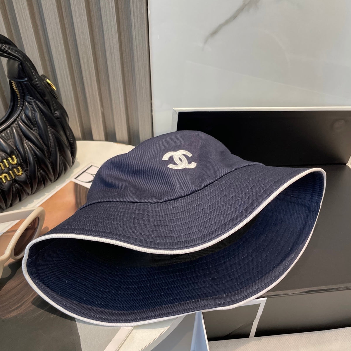 Embroidered Emblem Bucket Hat