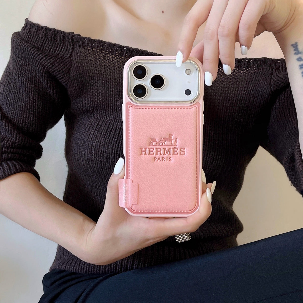 Lettered Phone Case with Snap Hand Strap