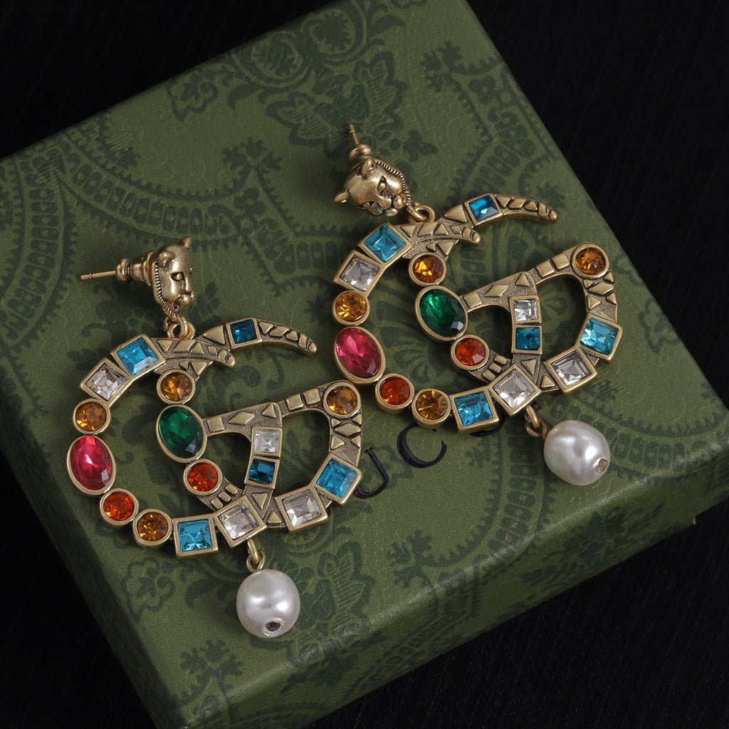 Oversized Interlocking-G Drop Earrings