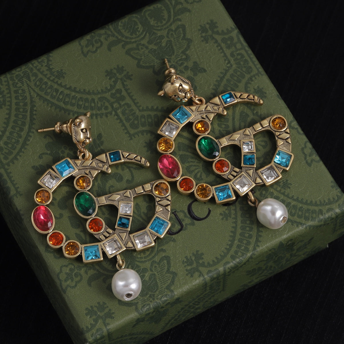 Oversized Interlocking-G Drop Earrings