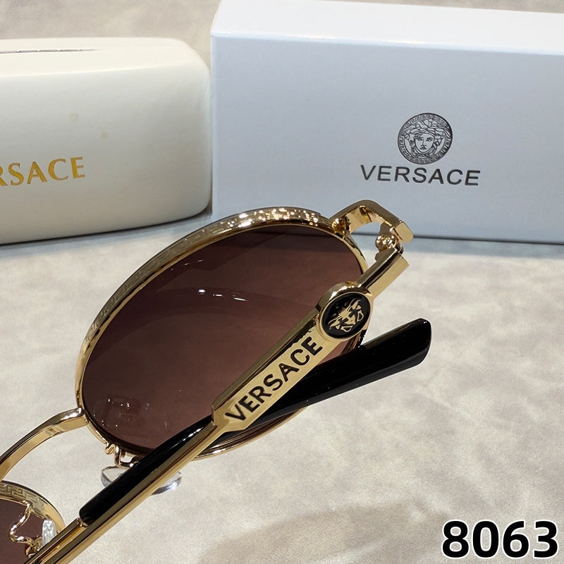 Oval Aviator Sunglasses with Slim Metal Frames