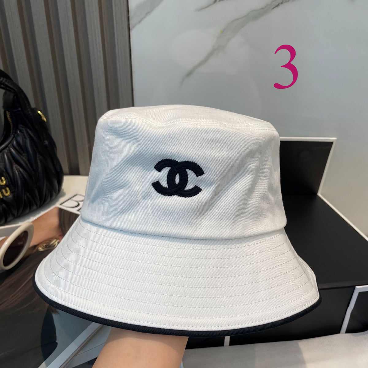 Embroidered Emblem Bucket Hat