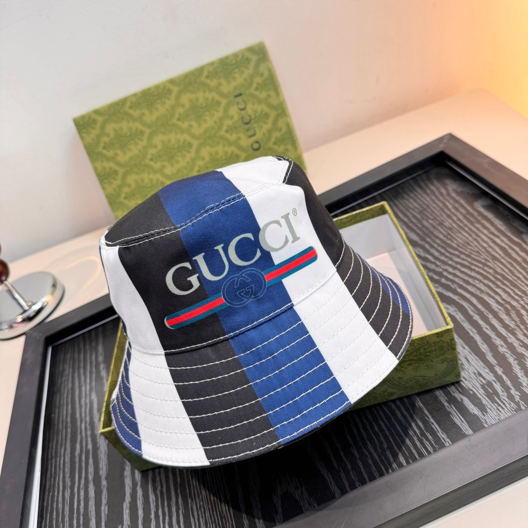 Colorblock Lettered Bucket Hat