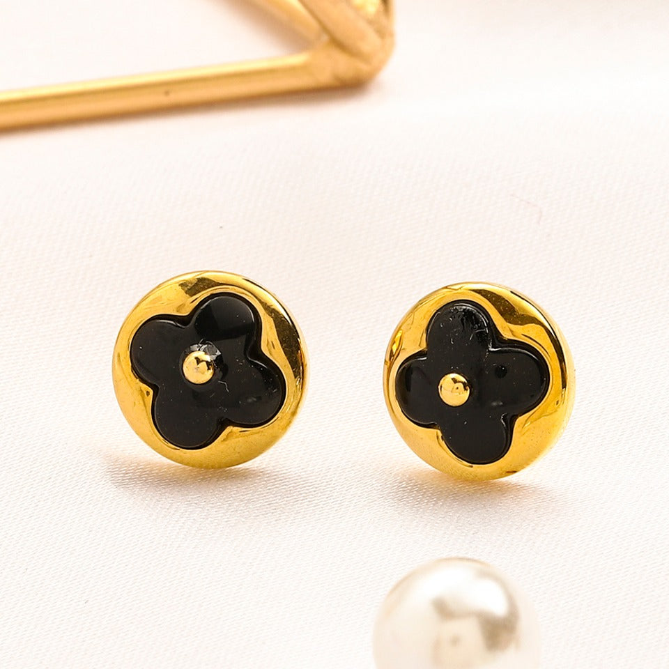 304 Stainless Steel Flower Motif Earrings, Bracelet & Necklace Collection