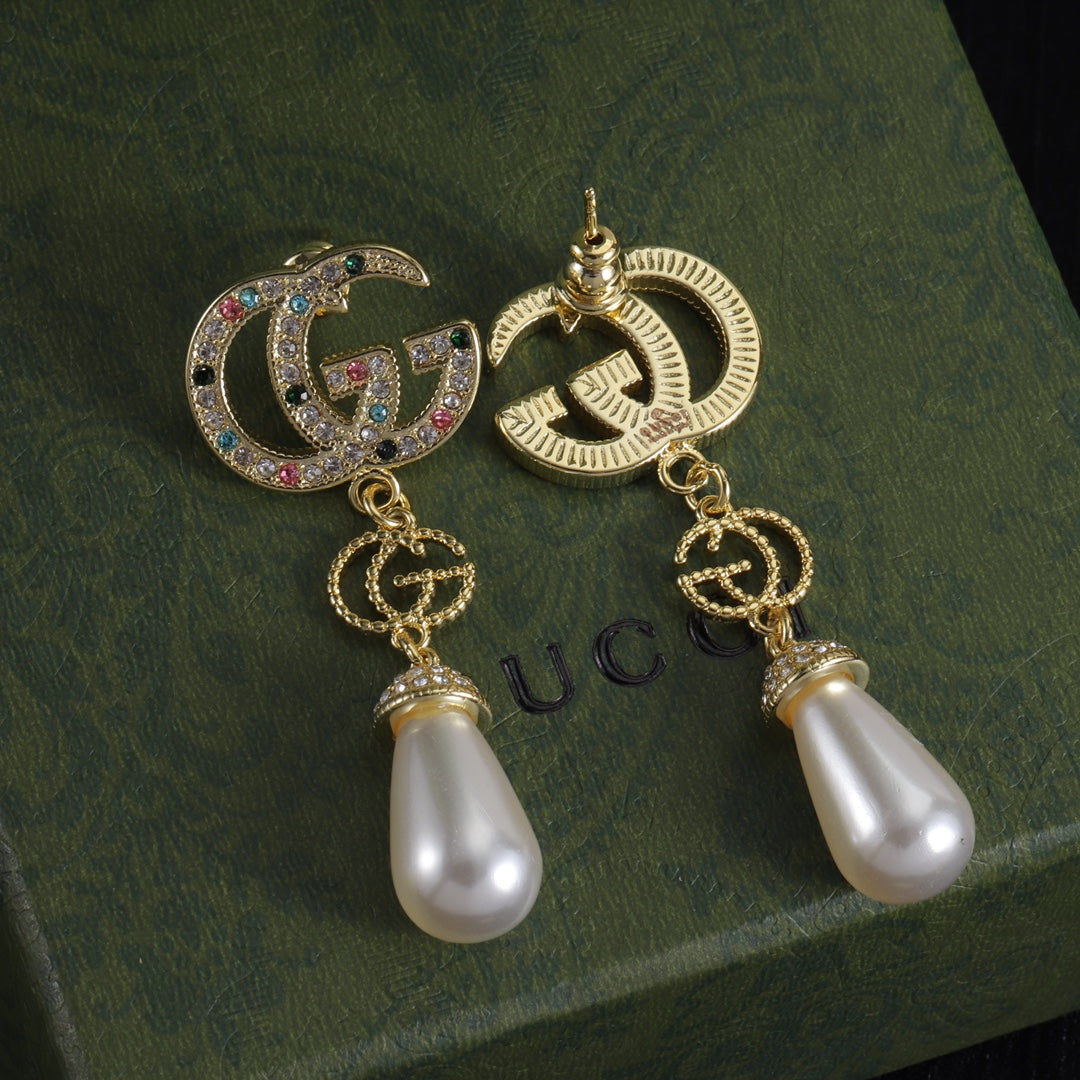 Oversized Interlocking-G Drop Earrings