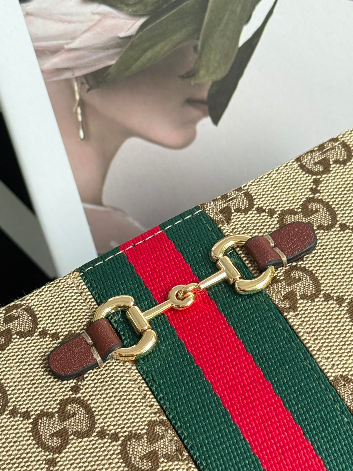 Cartera larga Monogram Stripe 010