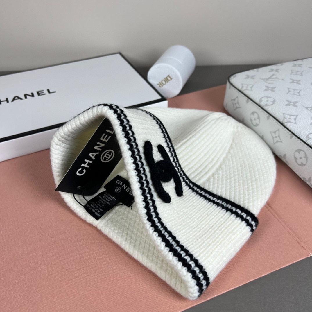 Striped Knit Bucket Hat