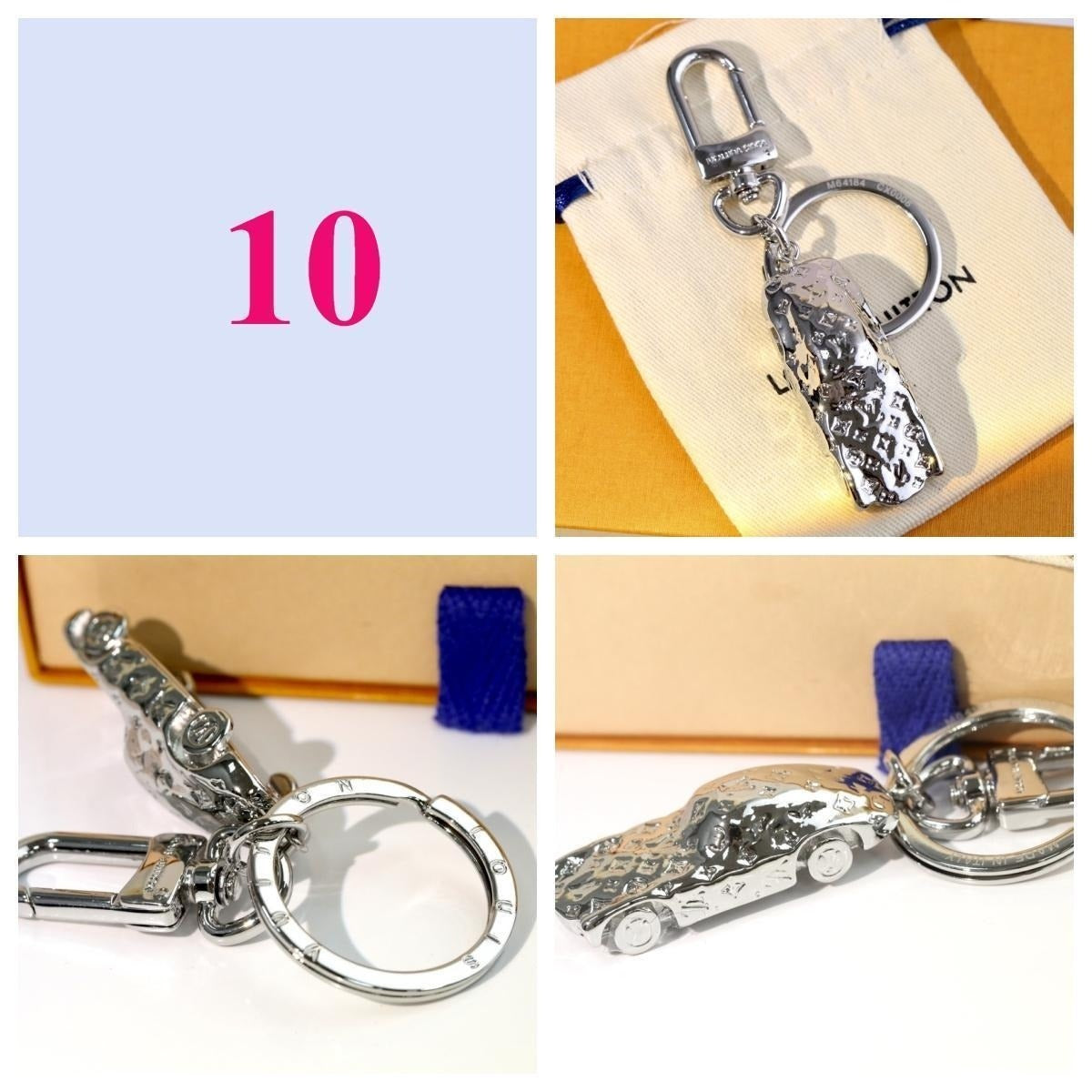 Handbag & Letter Charm Keychain - Style Options