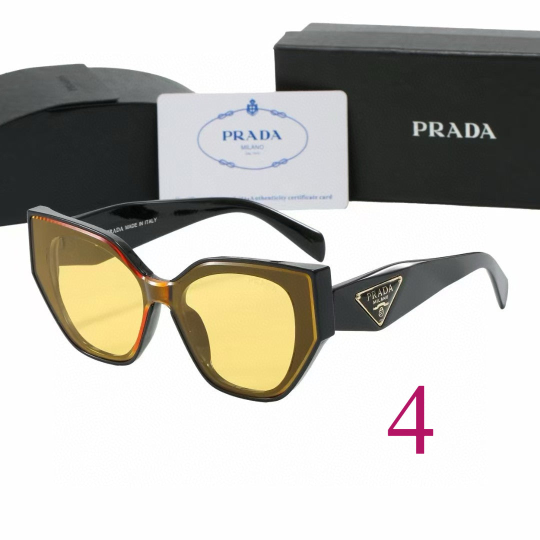 Rounded Cat-Eye Sunglasses with Ornate Patterned Temples